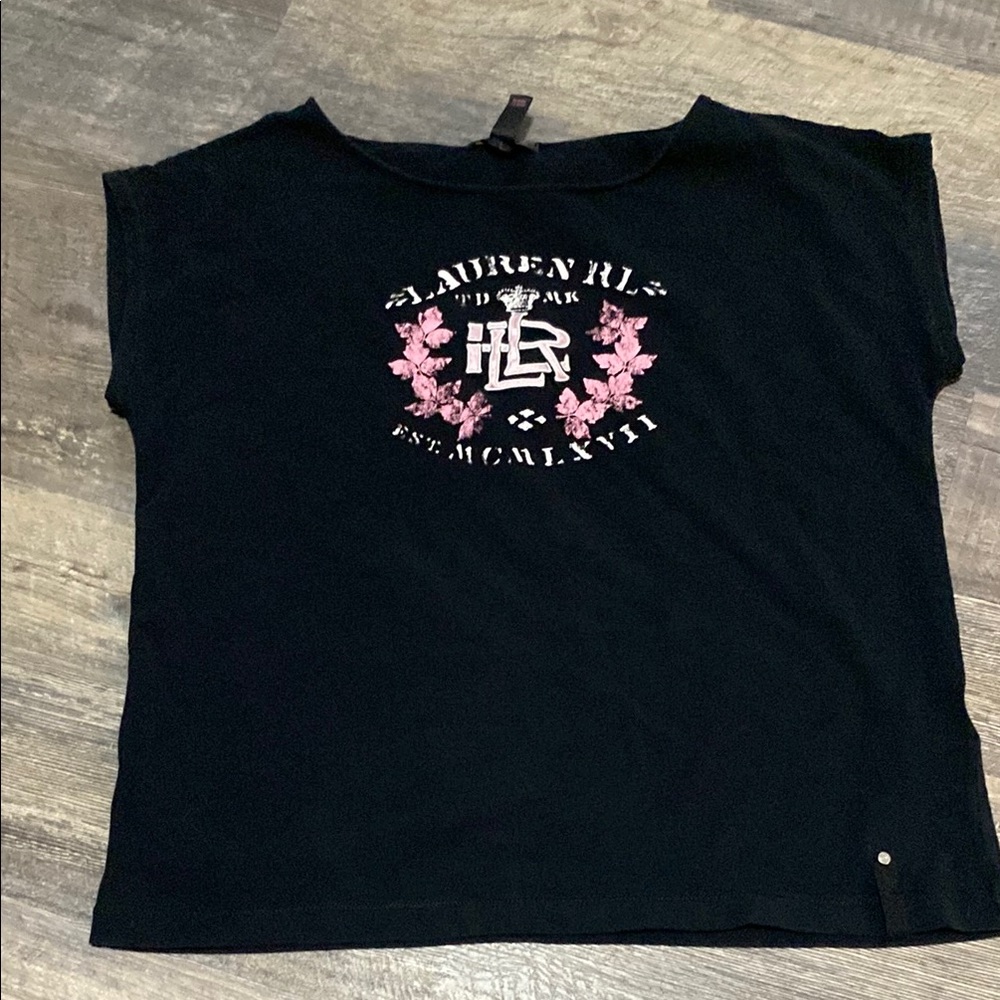Lauren Ralph Lauren Black Short Sleeve Tee